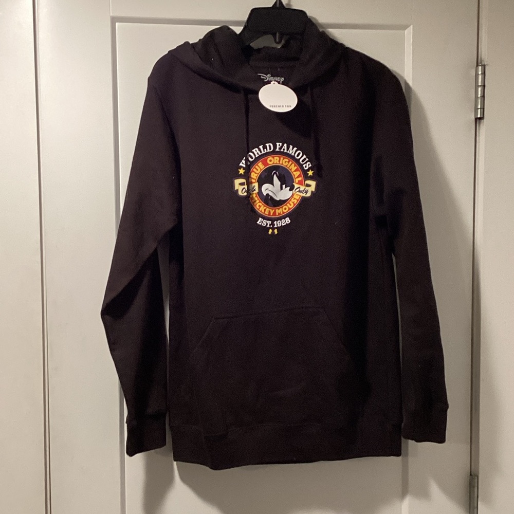 NWT Mickey‎ Mouse X NEFF Black Pullover Hoodie Sweatshirt Mens